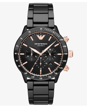 Emporio Armani Mario Herrenuhr schwarz AR70002
