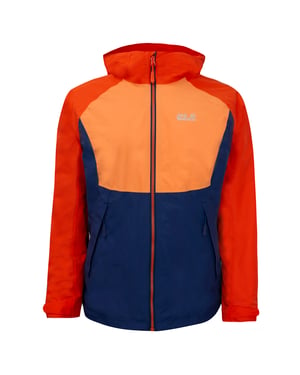 Jack Wolfskin Mount Isa 3in1 Womens Navy/braune Jacke