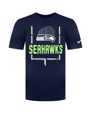 Nike NFL Seattle Seahawks Legend Goal Post Herren-T-Shirt, Marineblau