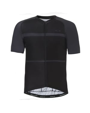 Oakley Kurzarm Zip Up Black Herren Radsport T-Shirt 434144 02e