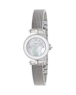Gucci YA141512 Perlmutt Diamond Dot Dial Damenuhr