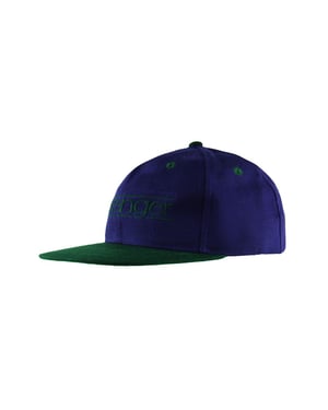 Slazenger Flat Bim Ajdustable Dark Purple Green Herren Cap Slaz Caps 02