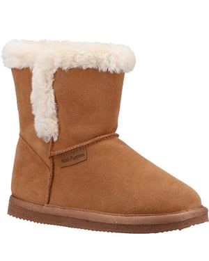 Hush Puppies Mädchen Ashlynn Wildleder Hausschuhe (Tan)