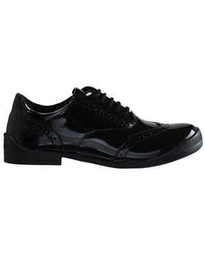 Kicker Bridie Brogue Kinder schwarze Schuhe