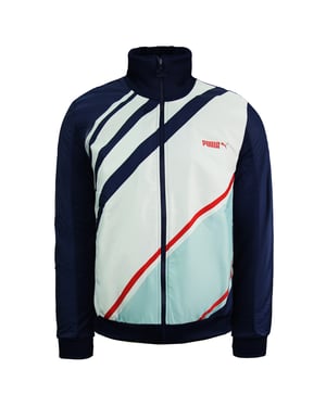 PUMA STAPTED orginals Track Jacke Reißverschluss UP Long Sleeve Navy Herren Top 550953 01