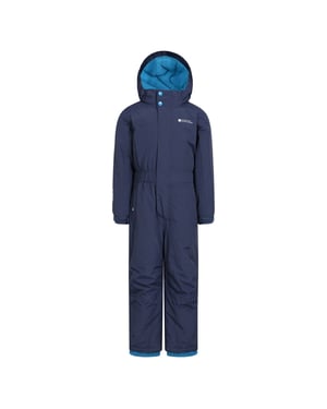Mountain Warehouse Childrens/Kids Cloud All In One Waterproof Snowsuit (Navy)