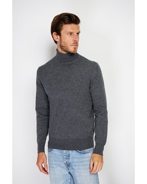 William de Faye – Rollkragenpullover – Dunkelgrau