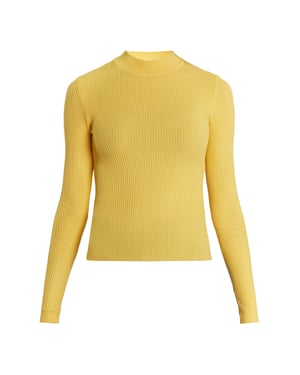 Mymo Strickpullover Damen Höllengelb