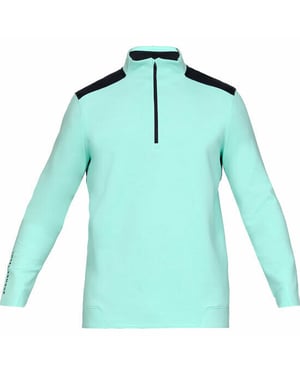 Under Armour Storm Off Mens Cold Gear Lose türkis Golftop 1325277 361