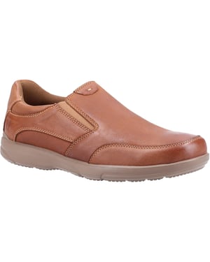 Hush Puppies Herren Aaron Slip On Lederschuh (kastanienbraun)
