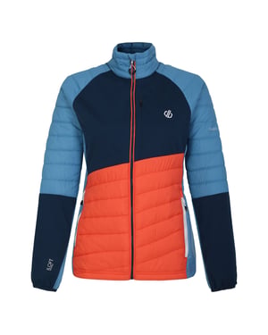 Dare 2B - "Lexan" Hybridjacke für Damen (Satsuma/Dunkel-Jeansblau)
