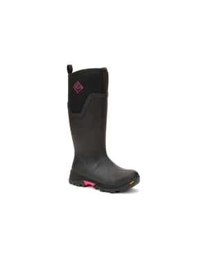 Muck Boots Arctic Ice Tall Rubber Black/Hot Pink Gummistiefel
