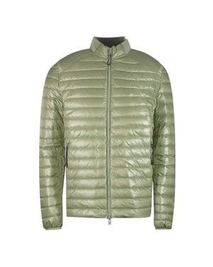 Belstaff Airframe Echo Green glänzende Daunenjacke