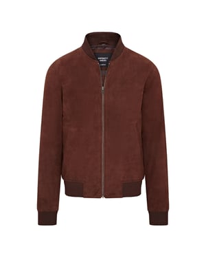 Weiche MA-1 Varsity Bomberjacke aus Ziegenwildleder f�r Herren - Dalian