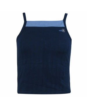 Nike Square Neck ärmellose Marineblau Womens Cropped Top 261086 451
