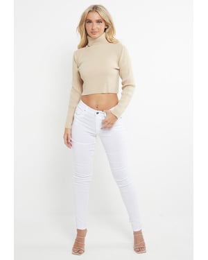 MYT Damen Skinny Super Stretch Chinos Weiß