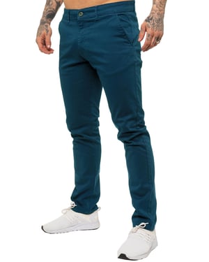 Enzo Herren Slim Fit Stretch Chinos