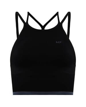 MyProtein Adapt Seamless Damen Sport-BH Schwarz