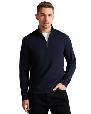 Ted Baker | Mens Half Zip Trichter Hals Schweiß - Antram