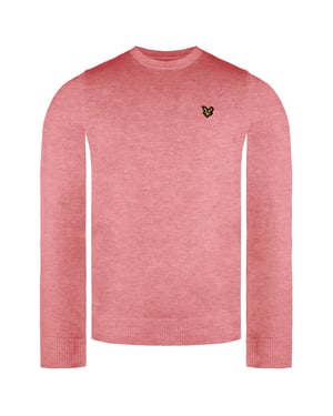 Lyle & Scott Merino Herren Pink Pullover