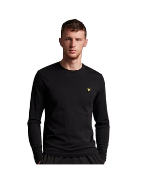 Lyle & Scott Herren Langarm-T-Shirt aus Baumwolle mit normaler Passform