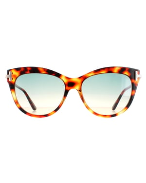 Tom Ford Cat Eye Damen Havanna Grün Farbverlauf Kira FT0821