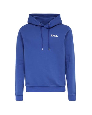 Brand Straight Hoodie von BALR. in der farbe Blau und in größe L.