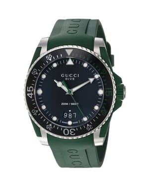Gucci YA136310 Dive Schwarzes Zifferblatt Herrenuhr