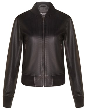 Klassische MA-1-Bomberjacke aus Leder für Damen – Newcastle