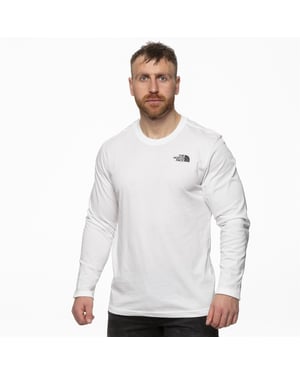 The North Face Herren Langarmshirt Easy Tee in Weiß