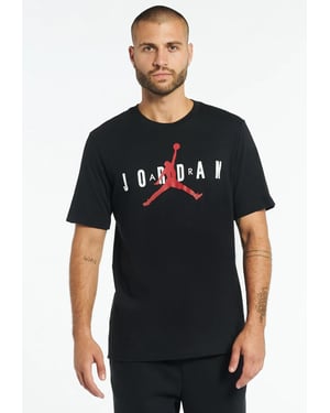 Nike Air Jordan Herren-T-Shirt in Schwarz