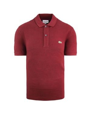 Lacoste Slim Fit Herren Burgunder Polo -Hemd