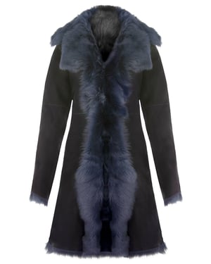 Damen-Trenchcoat aus Toscana-Schaffell-Wildleder-Tbilisi
