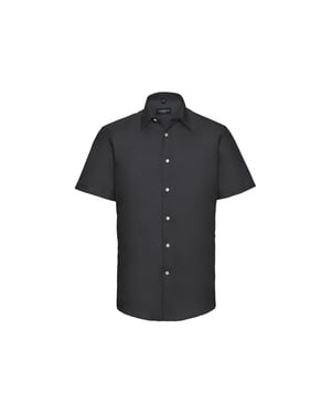 Russell Collection - Hemd für Herren kurzärmlig (Schwarz)