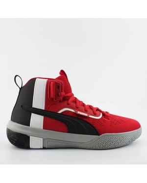 Puma Legacy MM Red Textile Herren High Top Schnürtrainer 194048 04