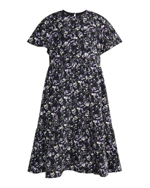Dreimaster Kleid Mädchen (Kids) schwarze Blume