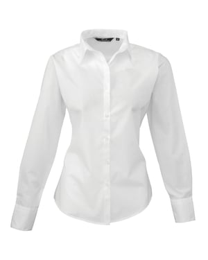 Premier - Bluse für Damen Langärmlig (Weiß)