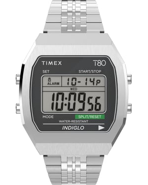 Timex T80 Unisex Silbern Uhr TW2V74200