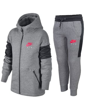 Nike Air Jungen NSW Trainingsanzug Komplettset in Grau
