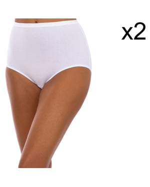 Pack-2 Crompesora Organic Bio Maxi P0AZL Damenhöschen