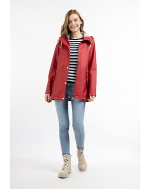 Dreimaster Regenjacke Damen Rot