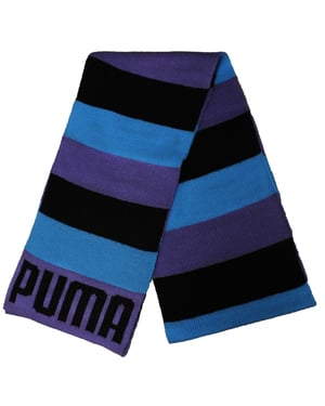 Puma Unisex Mens Womens Strickschal schwarz lila blau 052136 03