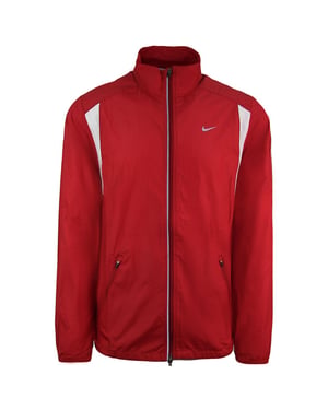 Nike -Logo Langarm Zip Up Red Mens Leichte Jacke 320829 648