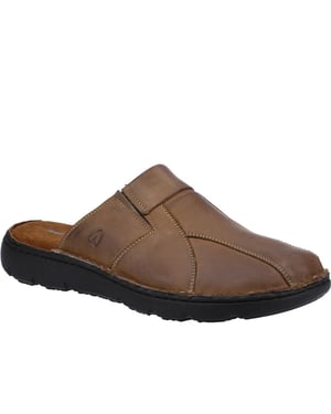 Hush Puppies Herren Carson Leder Pantoletten (Braun)