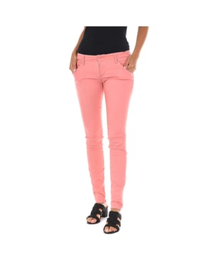 Lange Hose aus Stretchstoff 70DBF0585-G194 Frau