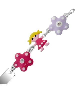 Orphelia 'Dahlia' Kinderarmband aus 925er Sterlingsilber - Silber ZA-7147