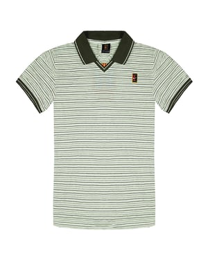Nike Dri-Fit Striped Polo-Hemd Kurzarm Womens Tennis Sport Top 240723 100