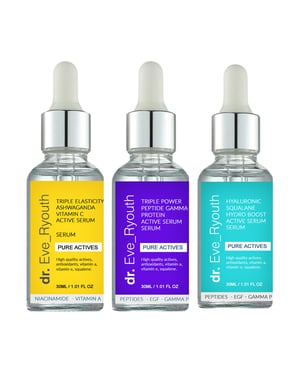Squalan-Serum 30ml + Ashwaganda Vitamin C-Serum 30ml + Peptid-Serum 30ml