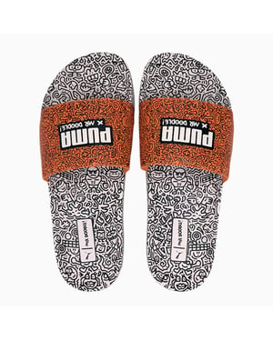 Puma x Mr Doodle Leadcat 20 Multicolor Womens Flip-Flops