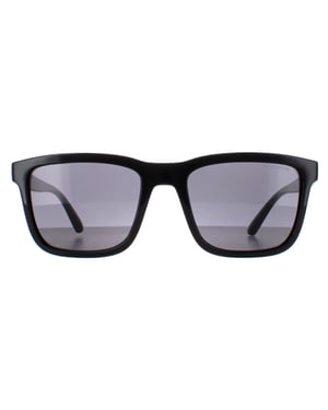 Arnette Rectangle Unisex Matt Schwarz Dunkel Grau Polarisiert AN4283 Shyguy